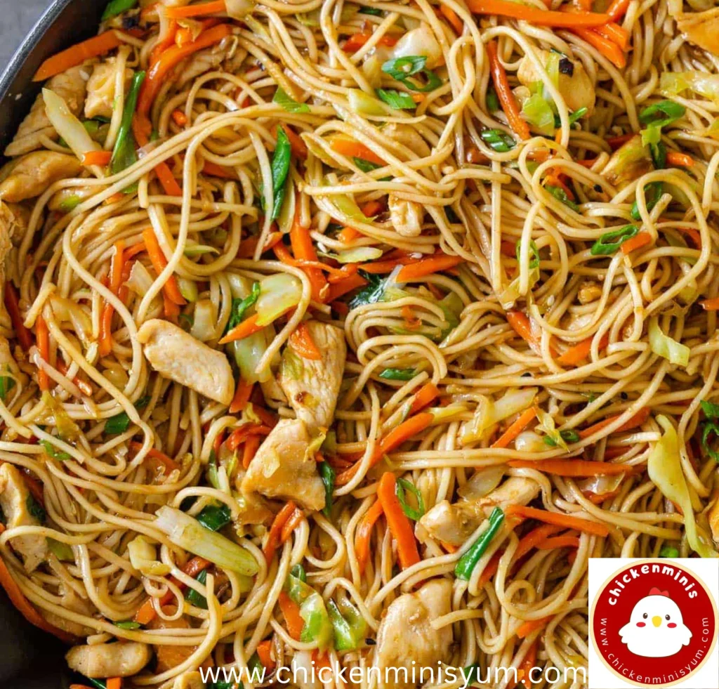 chicken chow mein steps