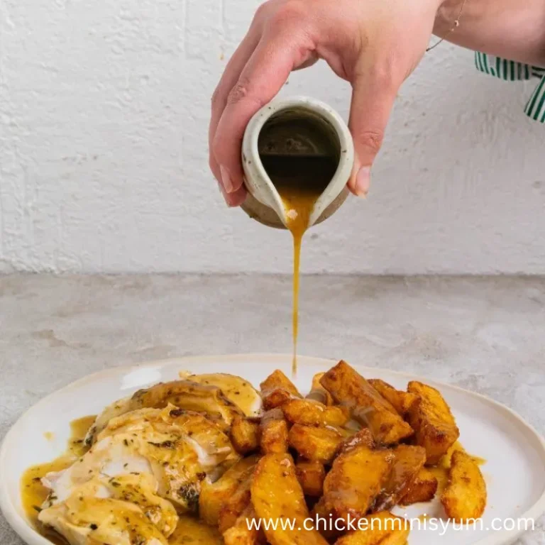 Roast chicken with garlic butter