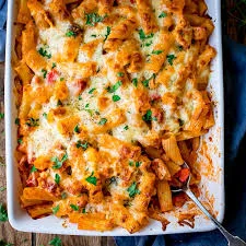 Pasta Bake with Bacon and Chicken recipe